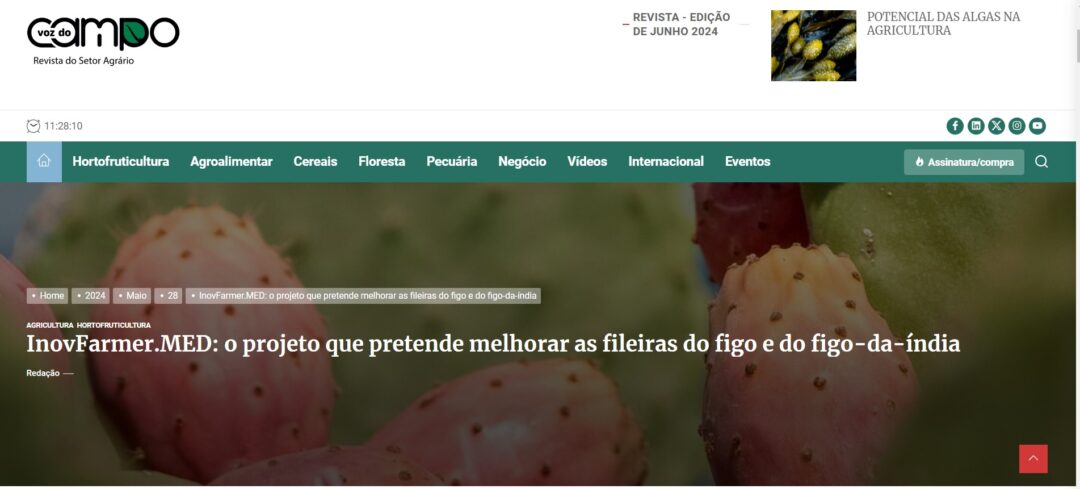 28 mai 2024 | Le magazine Voz do Campo a publié un article sur InovFarmer.MED